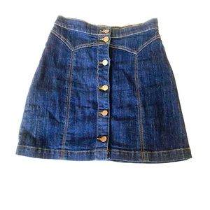 Jean short skirt
